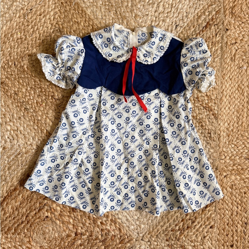 Vintage toddler floral dress